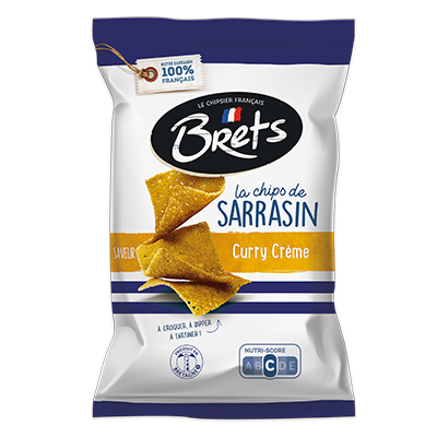 Brets Chips de Sarrasin Curry Crème 120g