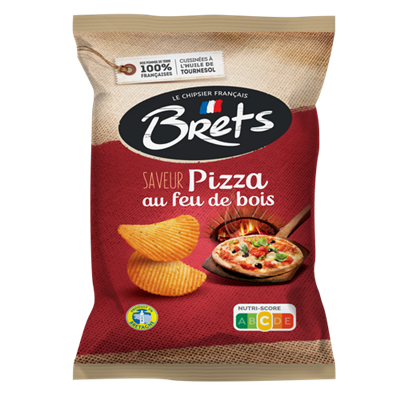 Chips Brets ondulées saveur Pizza au Feu de Bois 125 g