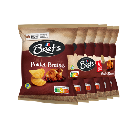 Chips Brets Aro Poulet braisé 6*25g