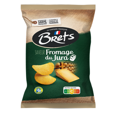 Chips Brets ondulées au Fromage du Jura 125 g