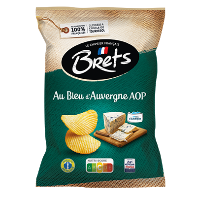 Chips Brets ondulées au Bleu d'Auvergne AOP 125 g