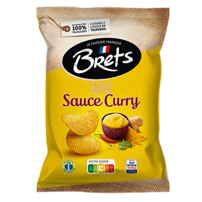 Chips Brets ondulées saveur Sauce curry 125 g